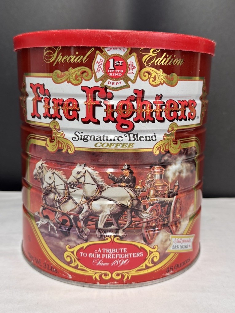 Vtg 1st Firefighter Signature Blend Coffee Special Edition SEALED 1993 VERY RARE