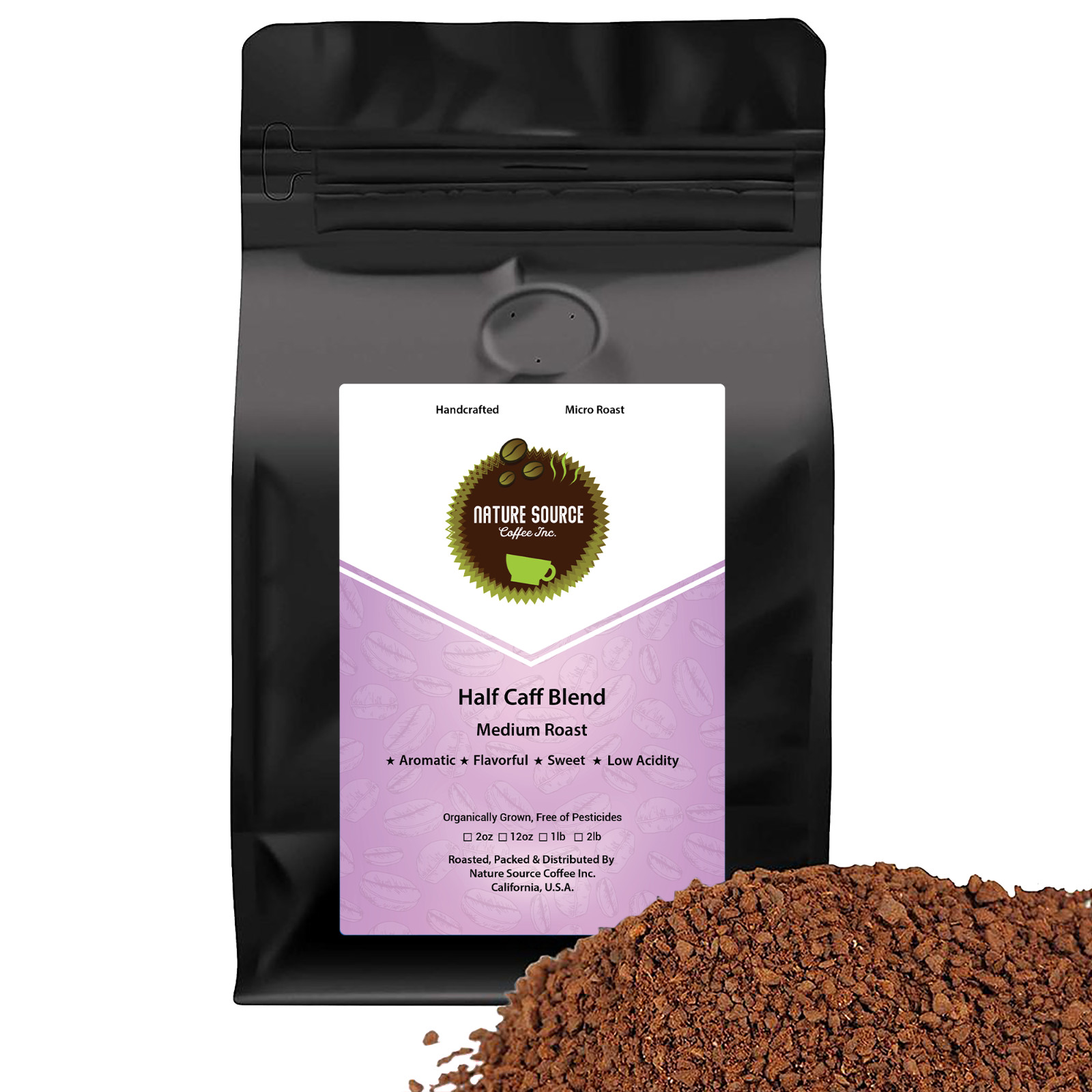Half Caff Blend | Organic | Arabica | Medium Roast | California Fresh Roasted