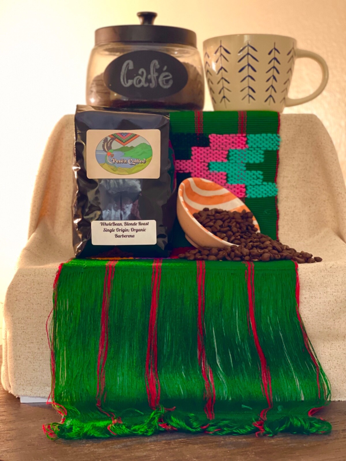 coffee whole bean beans light roast Guatemala arabica organic one pound