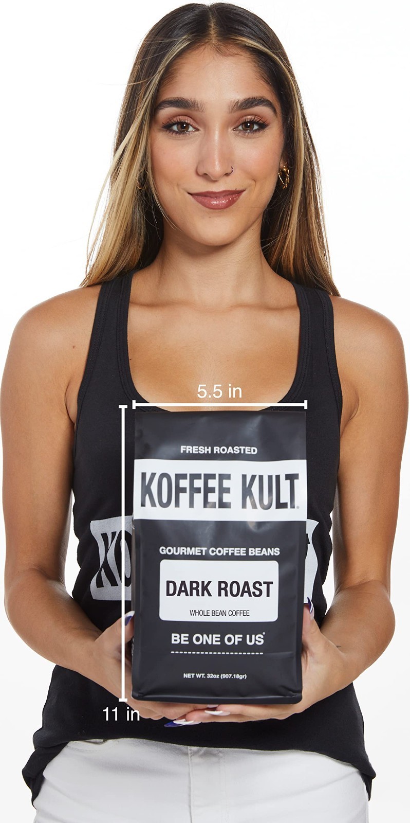 Dark Roast Whole Bean Coffee – 100% Arabica Gourmet Blend, Smooth & Balanced, 32