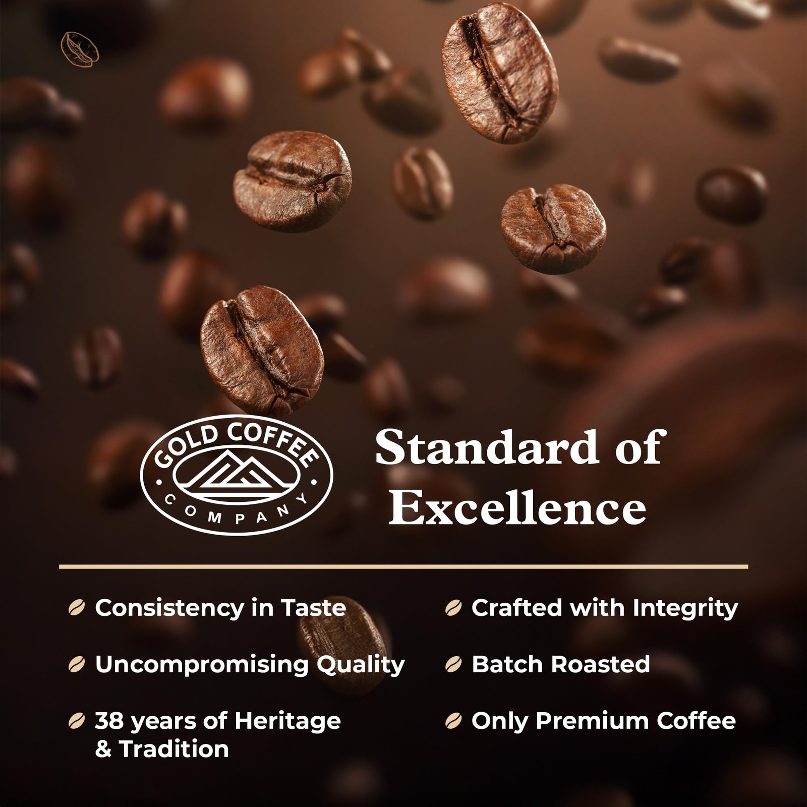 Gold Coffee Arabica Brazil Kanaloa Blend Medium Roast Whole Bean Coffee 2 lbs