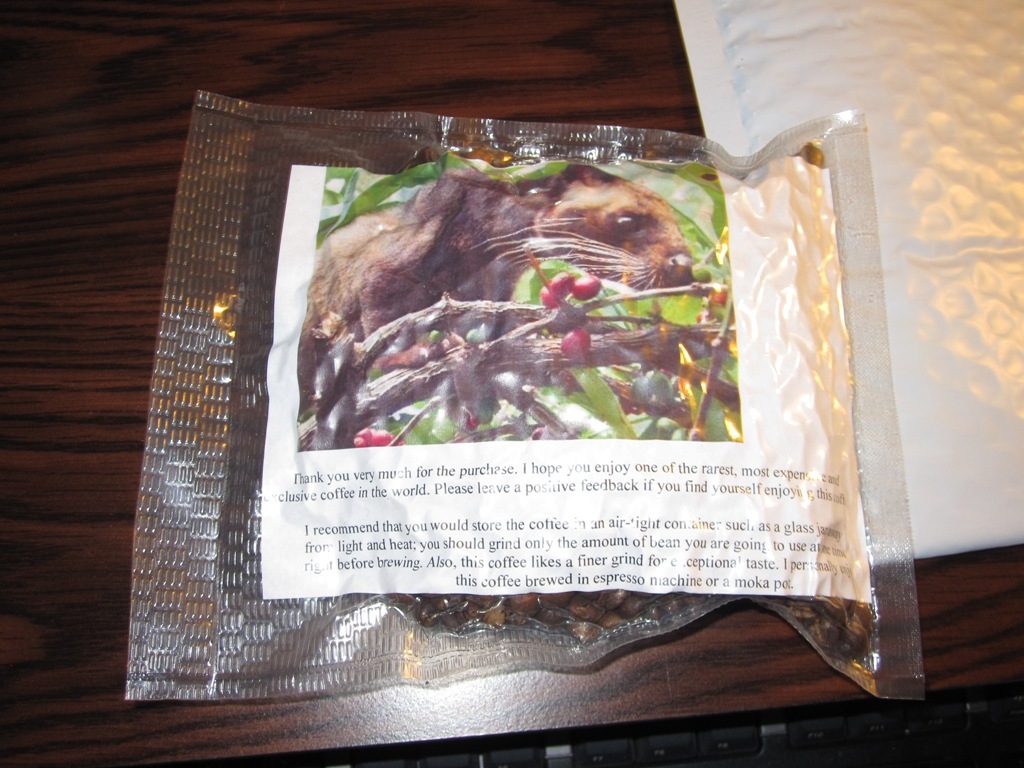 KOPI LUWAK 1/2 POUND Authentic **Over 300 SOLD**