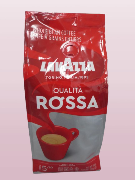 LAVAZZA QUALITA ROSSA WHOLE BEAN COFFEE BLEND 5/10 MEDIUM ROAST 340G LOT OF 3