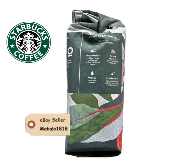 🌺 2 Starbucks 100% Kona Coffee Whole Bean 8.8oz Bag Hawaii BEST DEAL!