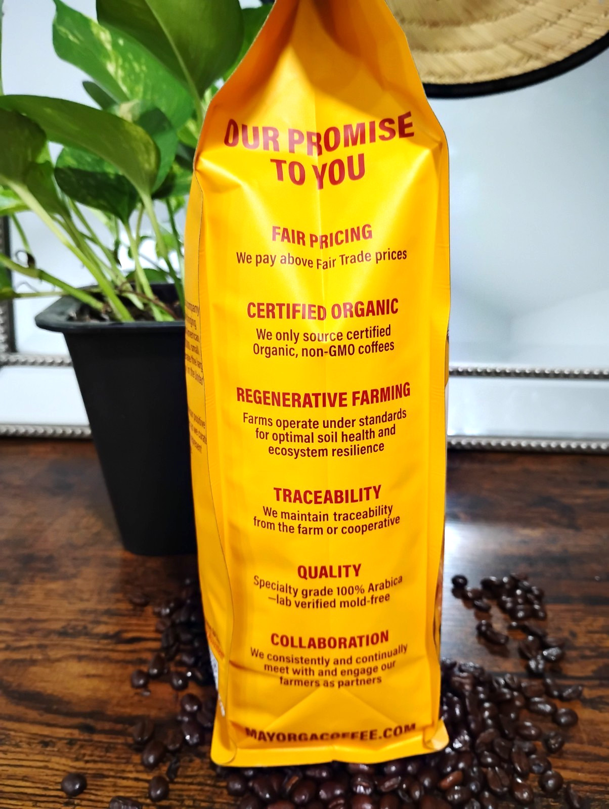 Mayorga Cafe Dark Roast USDA Organic Specialty Grade Whole Bean Coffee 2 Lb NEW