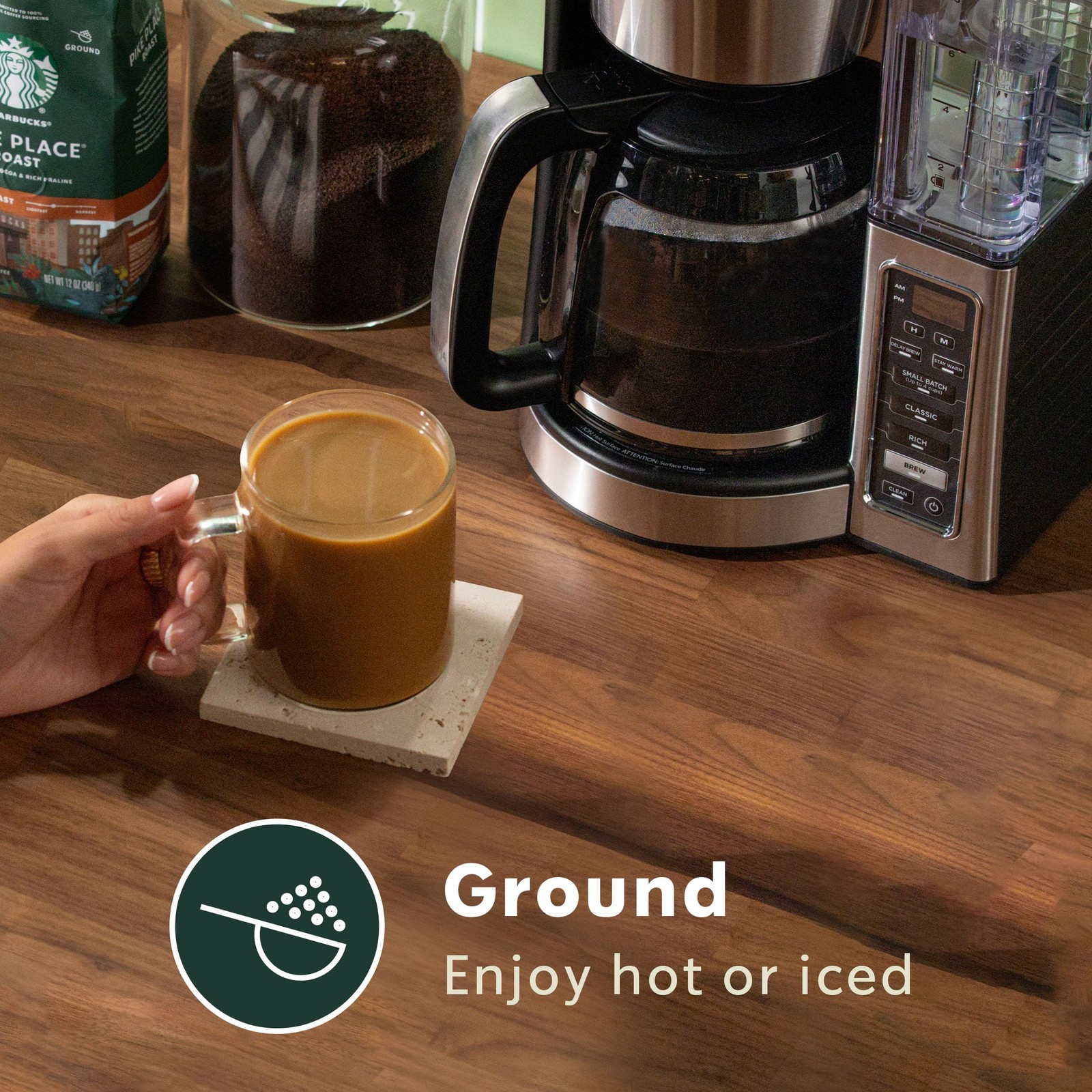 Starbucks Ground Coffee, Medium Roast 6 Pack (12 oz each), Decaf Pike Place
