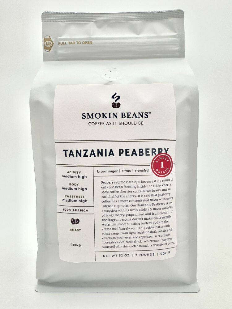 8oz/5lb – Tanzania Peaberry – African – Premium Fresh Roasted To Order Coffee