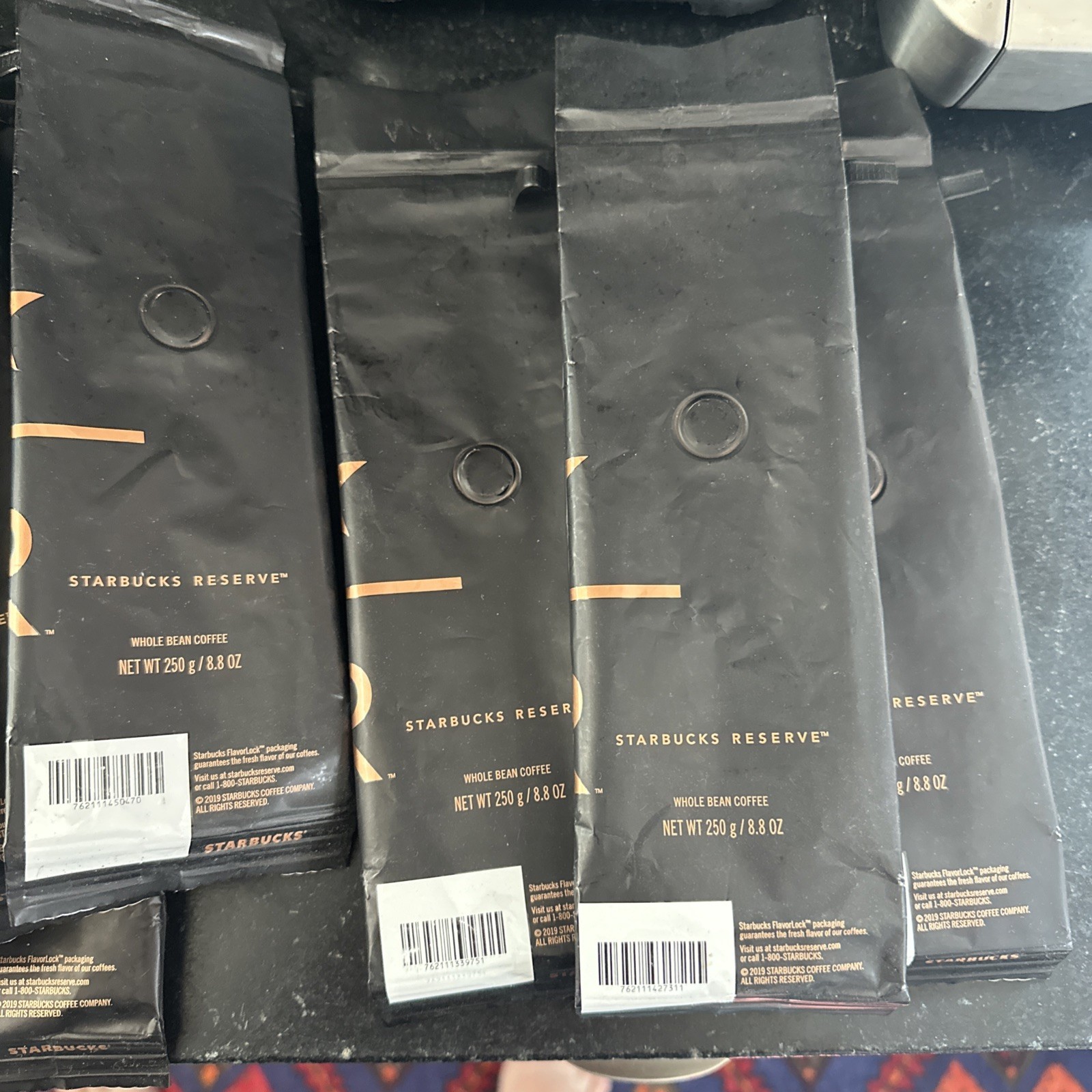 Starbucks Reserve Whole Bean Coffee *Bags (10) *Tags (5) * No Beans Included*