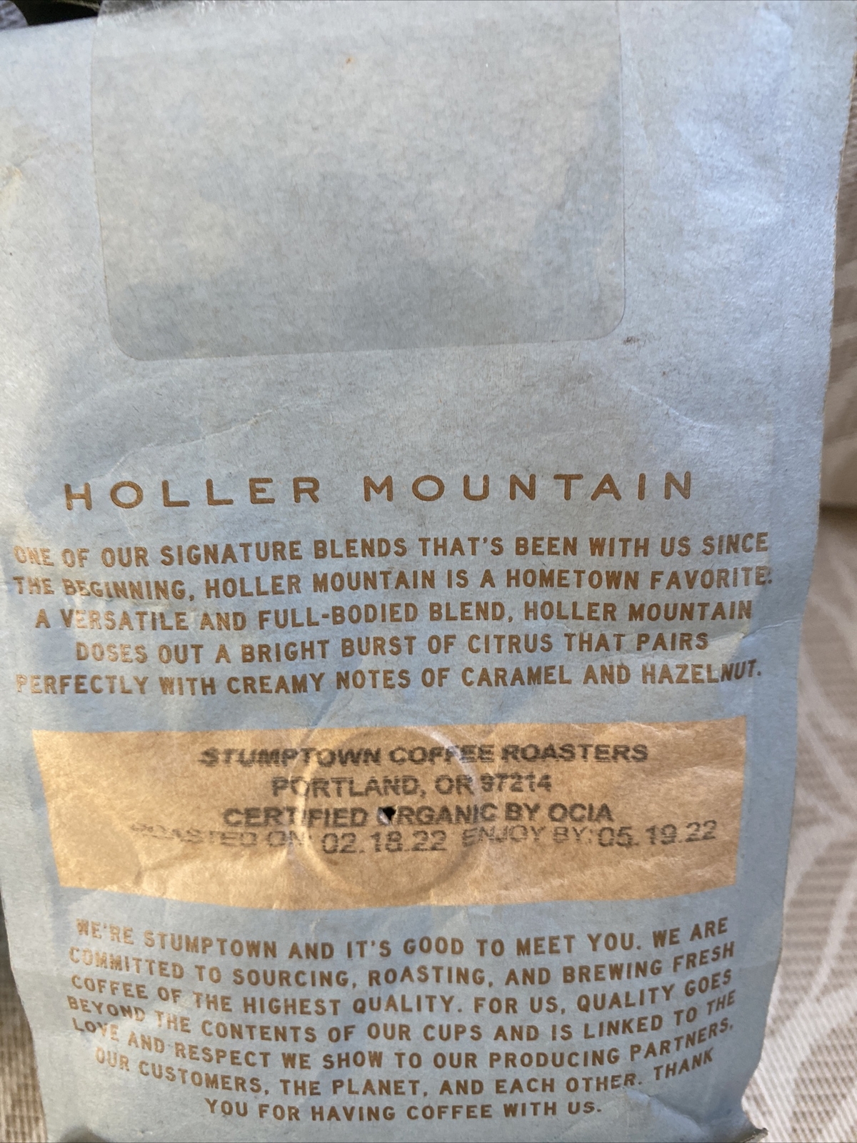 2 Bags Stumptown Coffee Roasters – Hair Bender 2/22 & Holler Mtn 5/22