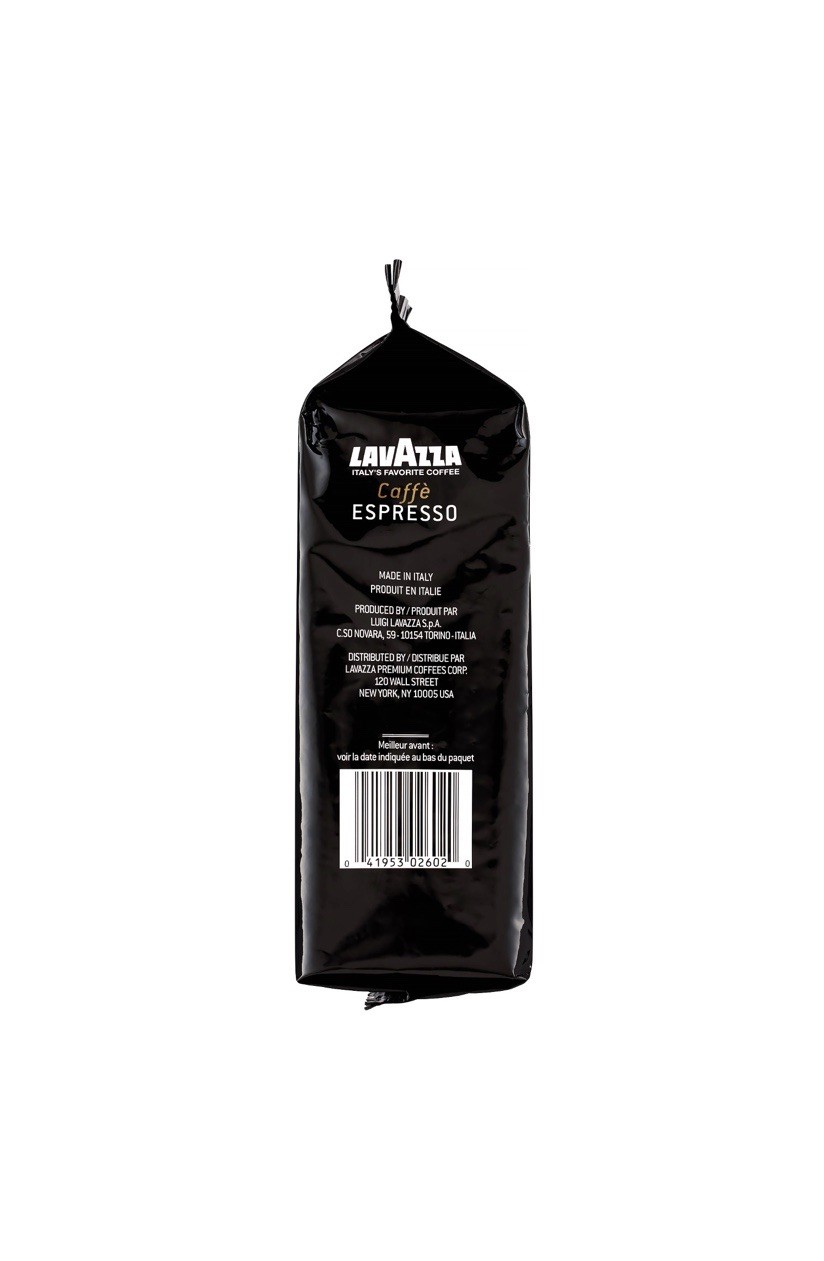 Lavazza Cafe Espresso Whole Bean Coffee Medium Roast 2.2 Lbs