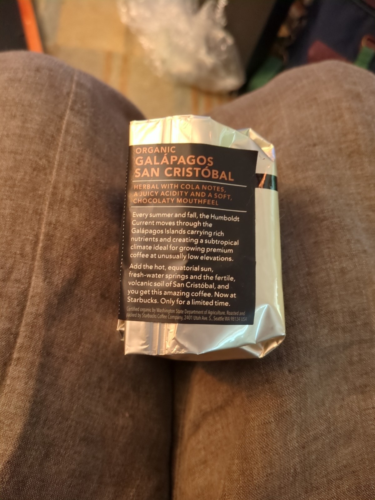Starbucks Reserve Galapagos San Cristobal 8oz Whole Bean Coffee, From 2017, new