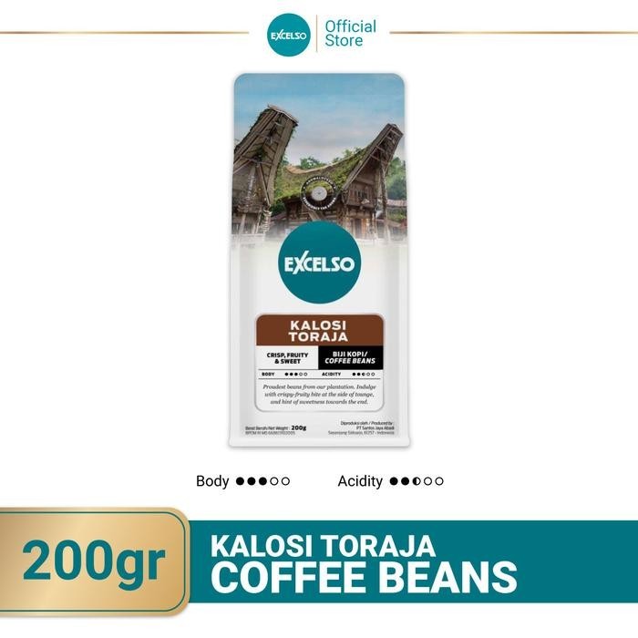 Excelso Kalosi Toraja Whole Bean Coffee | 200g |Fruity & Smooth