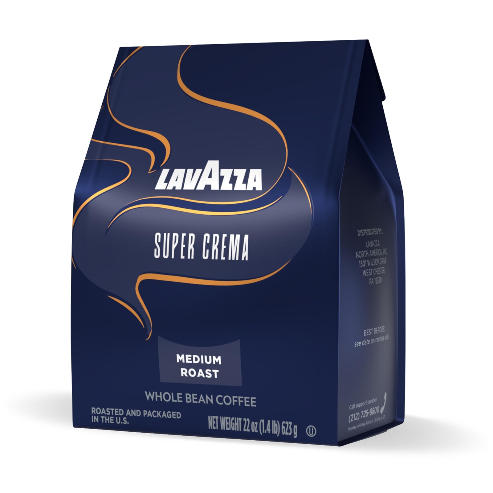 Super Crema Whole Bean Coffee, Medium Espresso Roast, Arabica and Robusta Blend