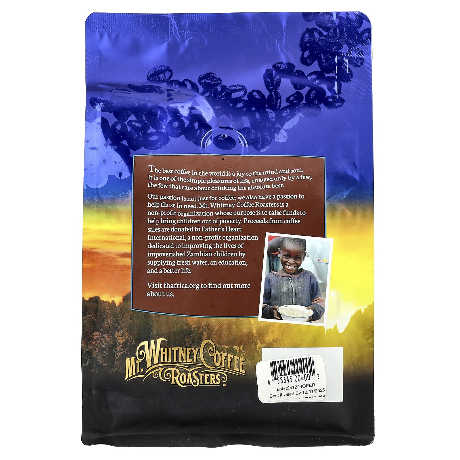 Organic Peru, Whole Bean Coffee, Medium Roast, 12 oz (340 g)
