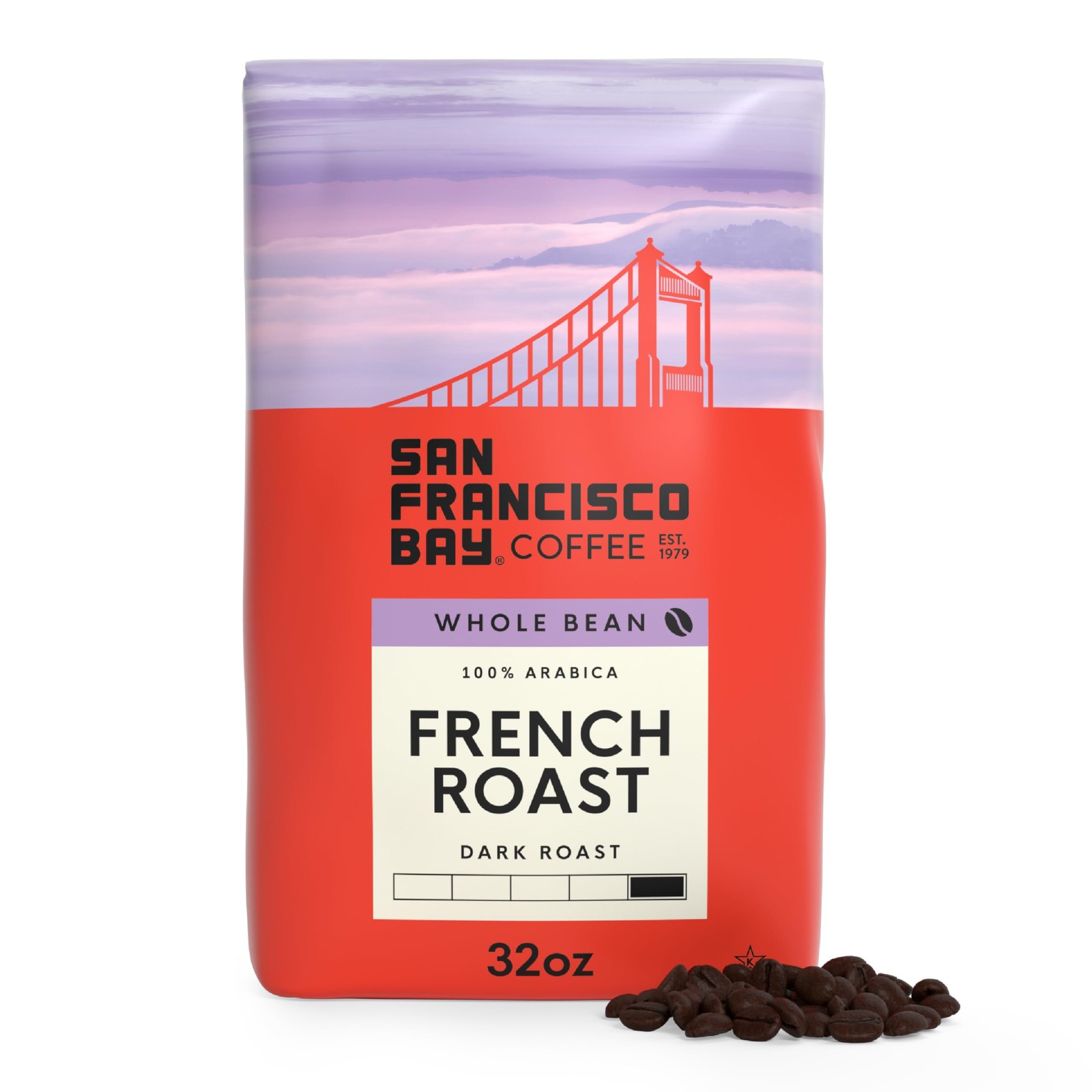 San Francisco Bay Coffee – Dark Roast Whole Bean Coffee – French Roast (2 lb …