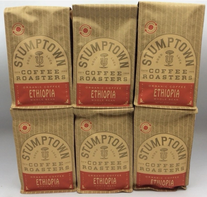 Stumptown Coffee Roasters Organic Ethiopia Whole Bean Coffee, 6/Bags – FEB/2027