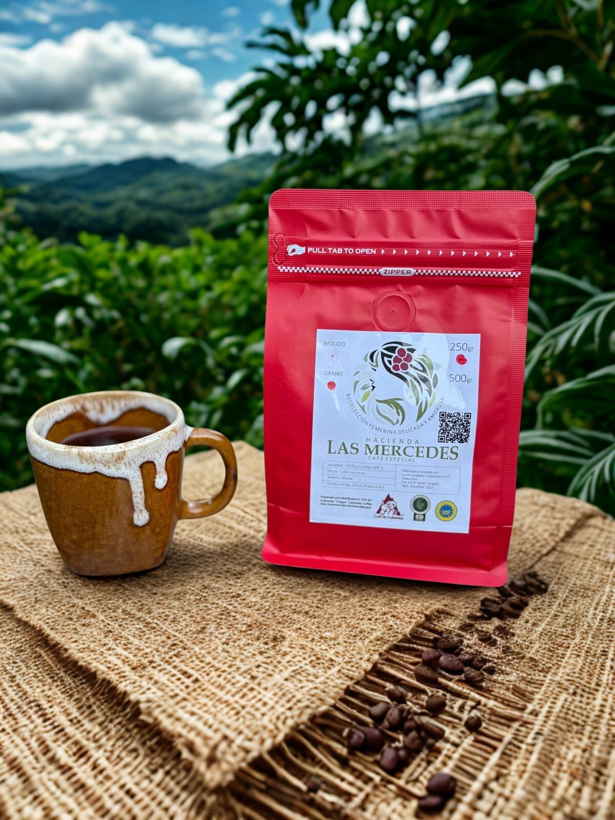 Whole-bean Medium-Dark Roast Special Colombian Coffee – 8.8 oz (250grs)