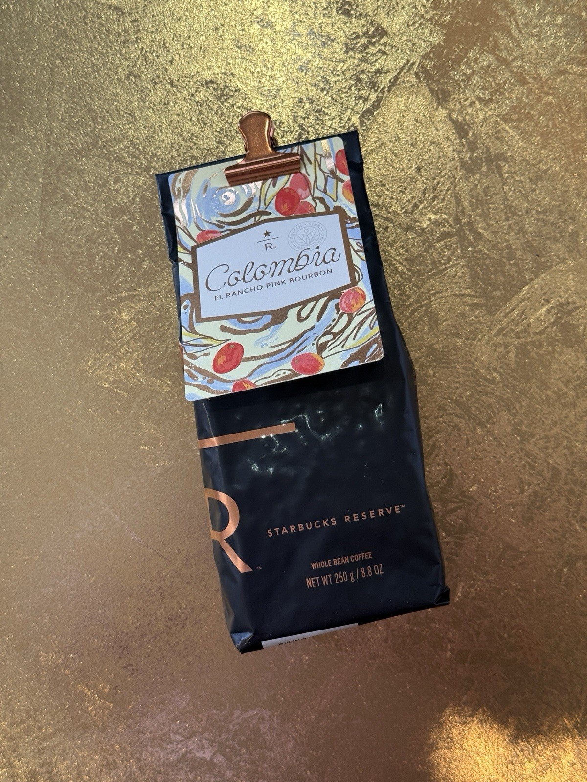 [NEW] STARBUCKS RESERVE COLOMBIA EL RANCHO WHOLE COFFEE Bean, 8.8OZ ❤️