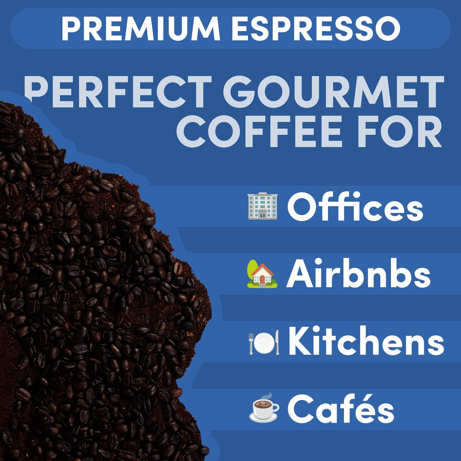 2 lb Espresso Whole Bean Coffee | Dark Roast Espresso Coffee Beans | Bold Str…