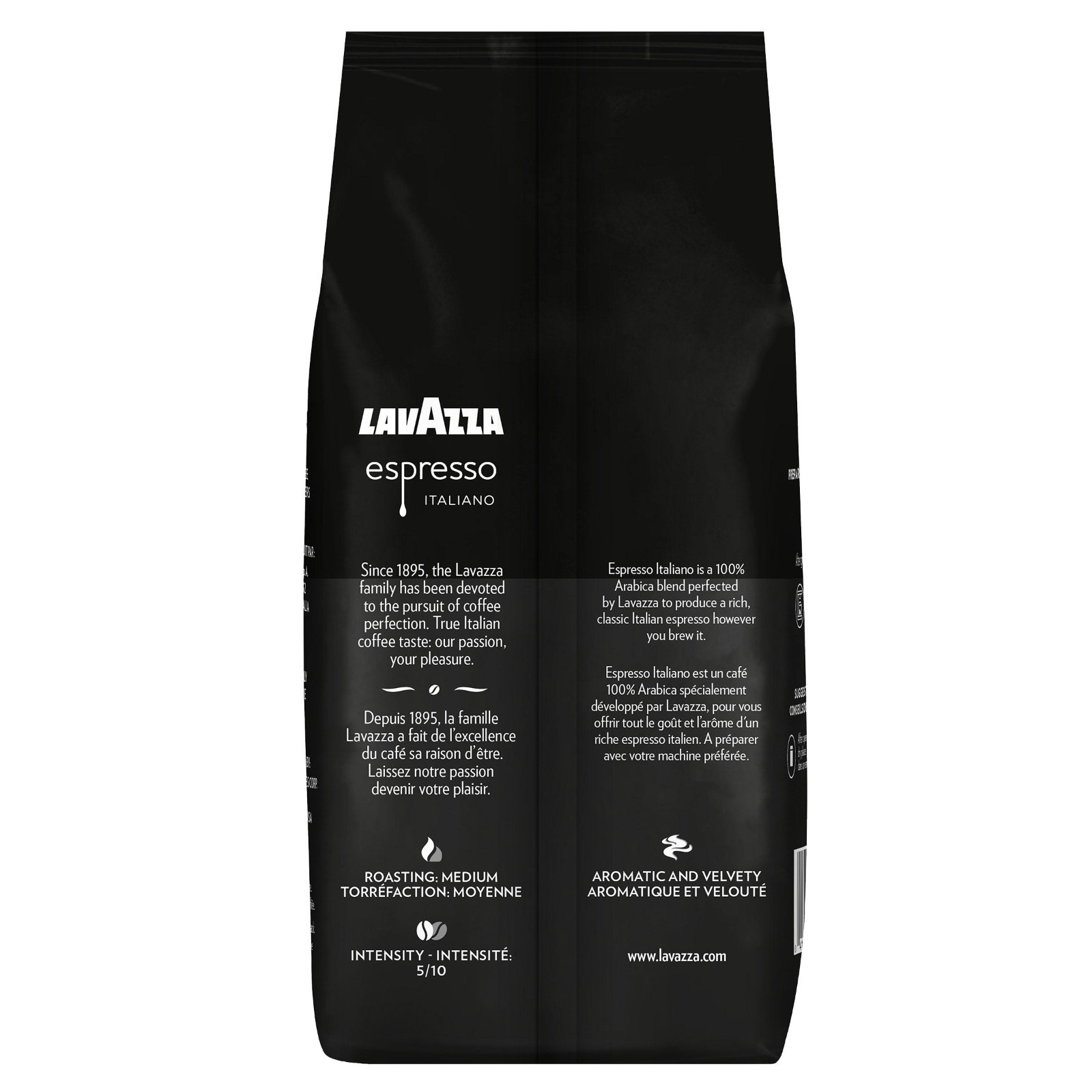 Lavazza Caffé Espresso 100% Arabica Coffee, Medium Roast, Whole Bean, 2.2 lbs