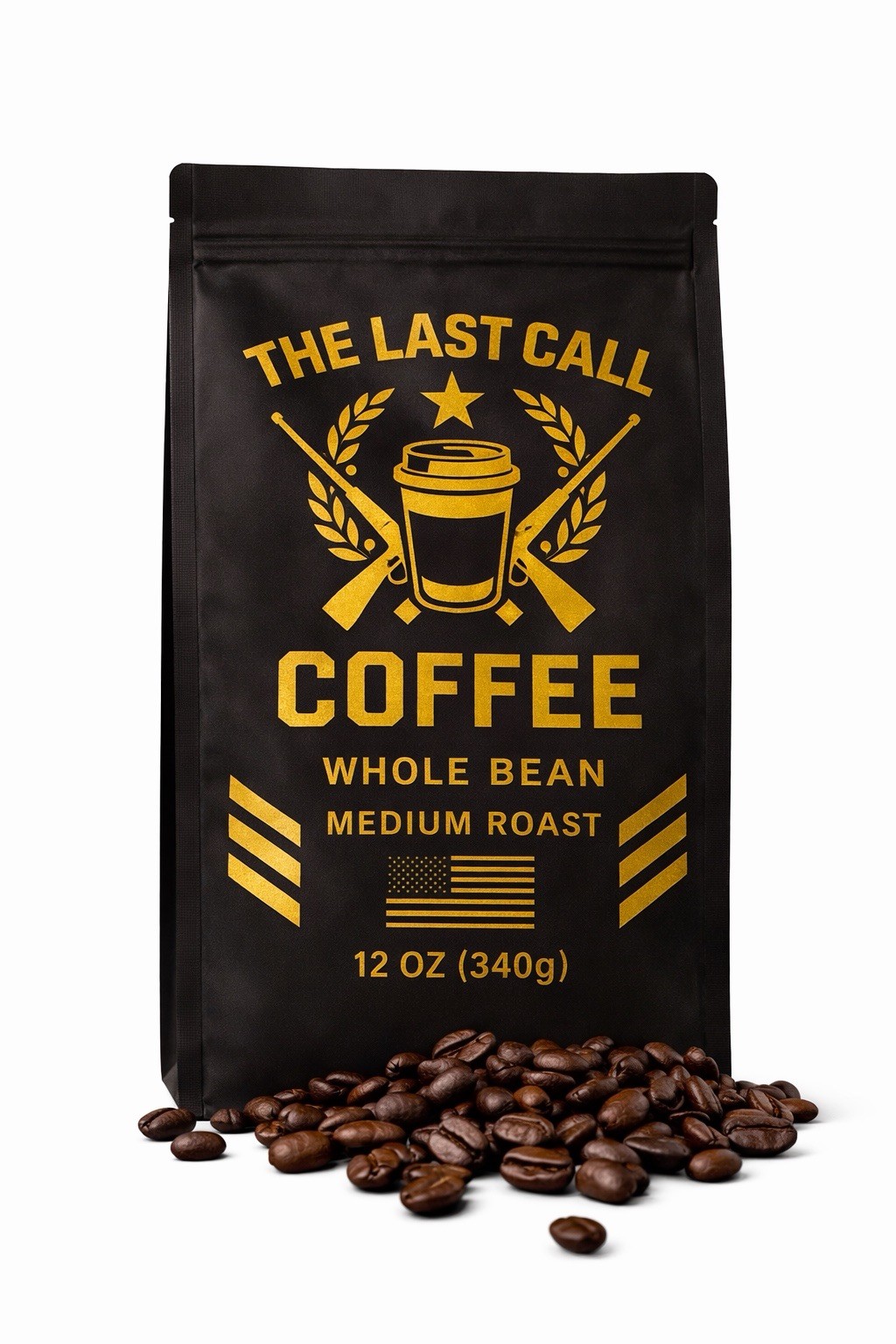 The last call coffee Medium Roast Whole Bean-12 oz,100% Arabica | Free Shipping