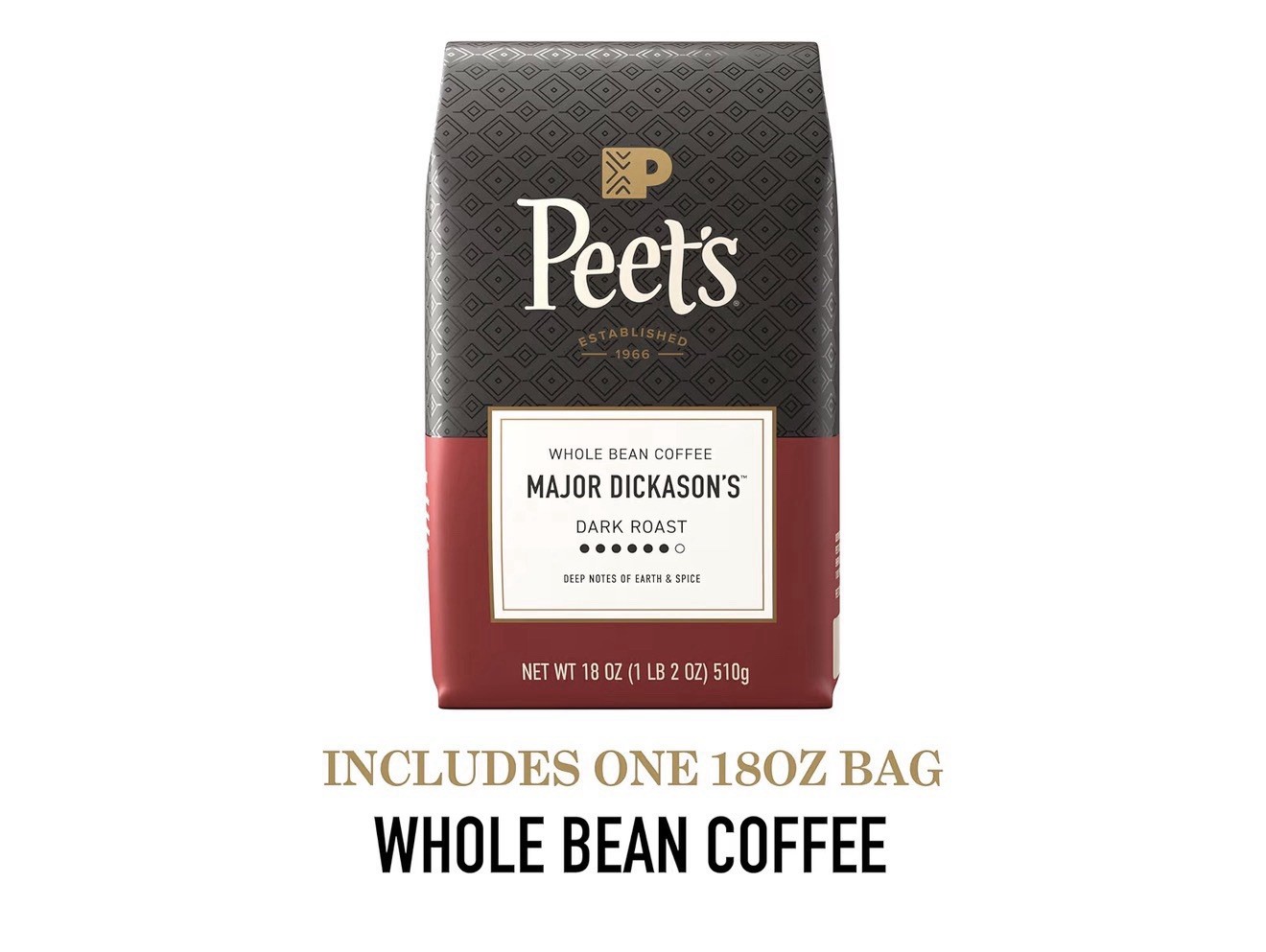 Peet’s Espresso Forte Dark Roast Whole Bean Coffee, 32oz 100% Arabica