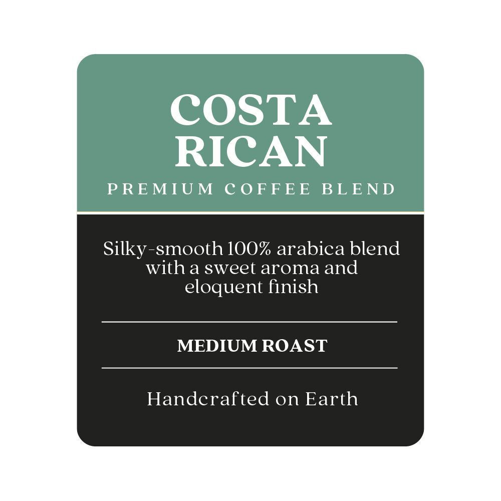COPPER MOON COFFEE COSTA RICAN BLEND, MEDIUM ROAST, WHOLE BEAN, 2 LB.