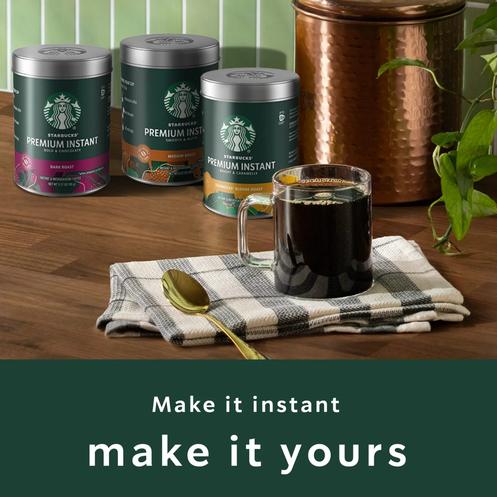Starbucks Premium Instant Coffee, Starbucks Blonde Roast Coffee, Arabica Beans,