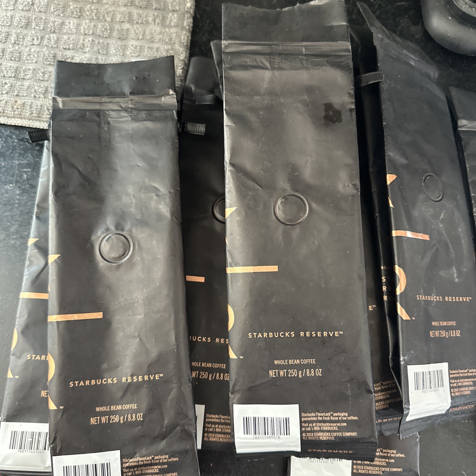 Starbucks Reserve Whole Bean Coffee *Bags (10) *Tags (5) * No Beans Included*