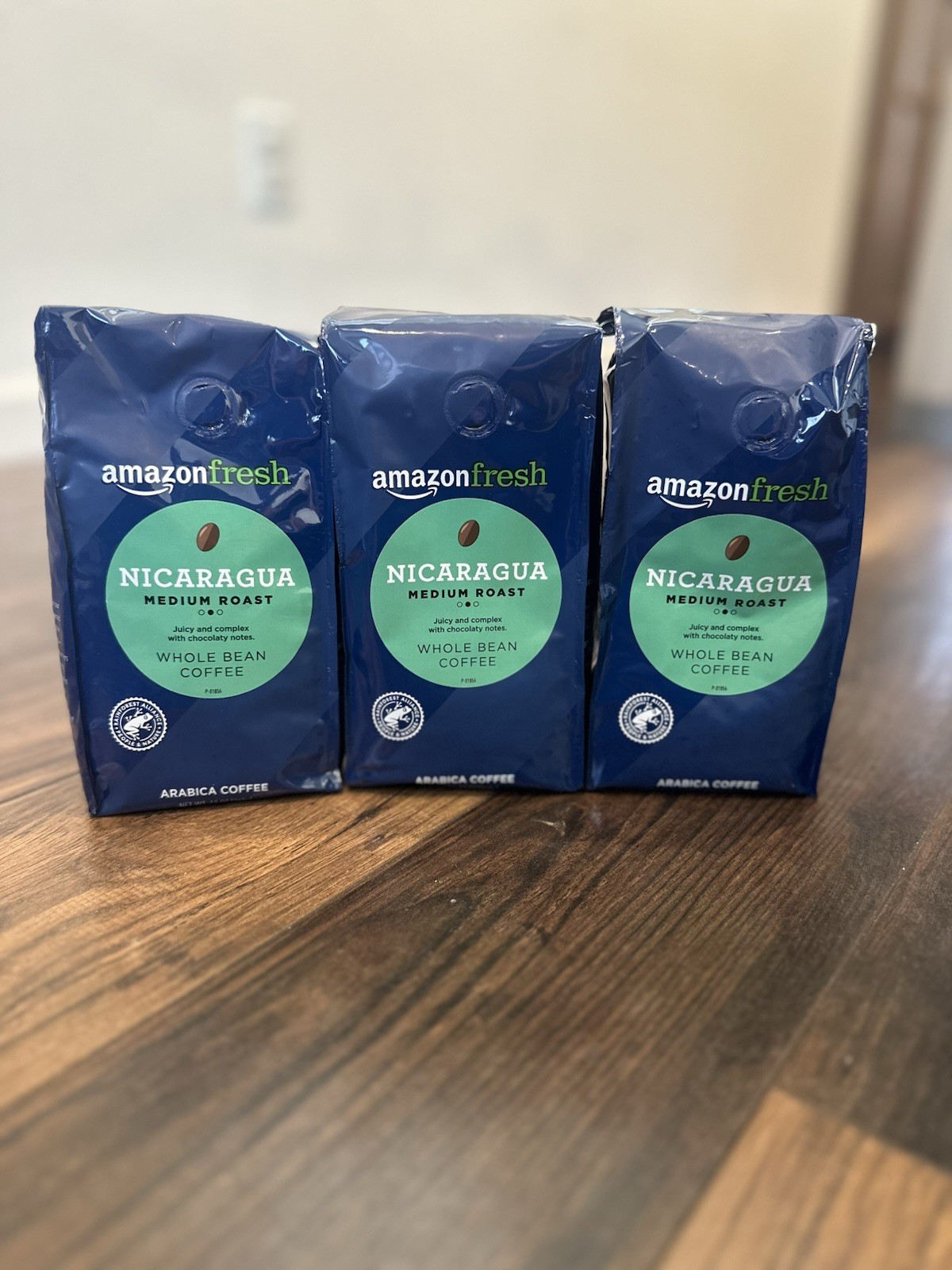 3 Pk 12oz NICARAGUA Whole Bean Coffee Sustainable Med Roast for Coffee Lovers