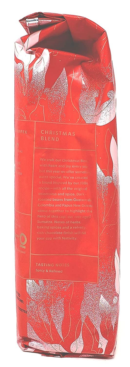 Starbucks Holiday Christmas Blend – Sumatra Dark Roast, Whole Bean Coffee, 16 Oz