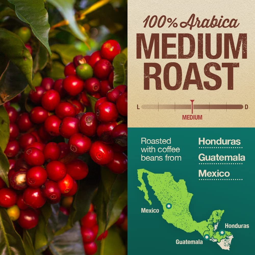 Organic Coffee 12oz Mayan Blend – Medium Roast Whole Bean Specialty Grade Cof…