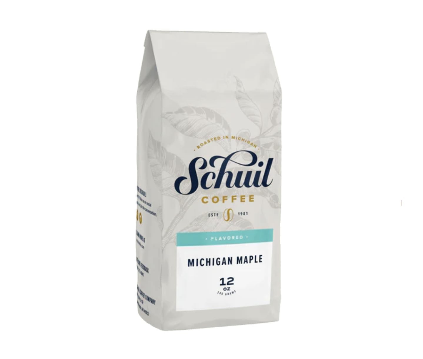 Whole Bean Coffee, Michigan Maple Flavor, 12 Oz – Smooth & Full Bodied
