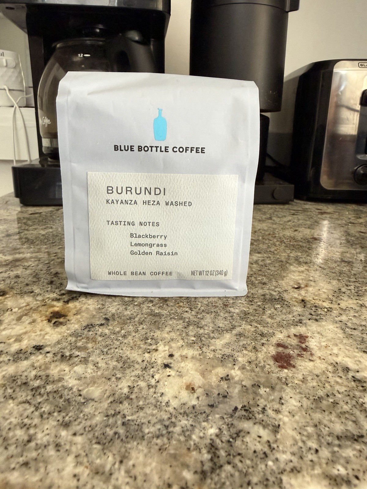 Blue Bottle Coffee Burundi Kayanza Heza Washed Whole Bean 12 oz Burundi