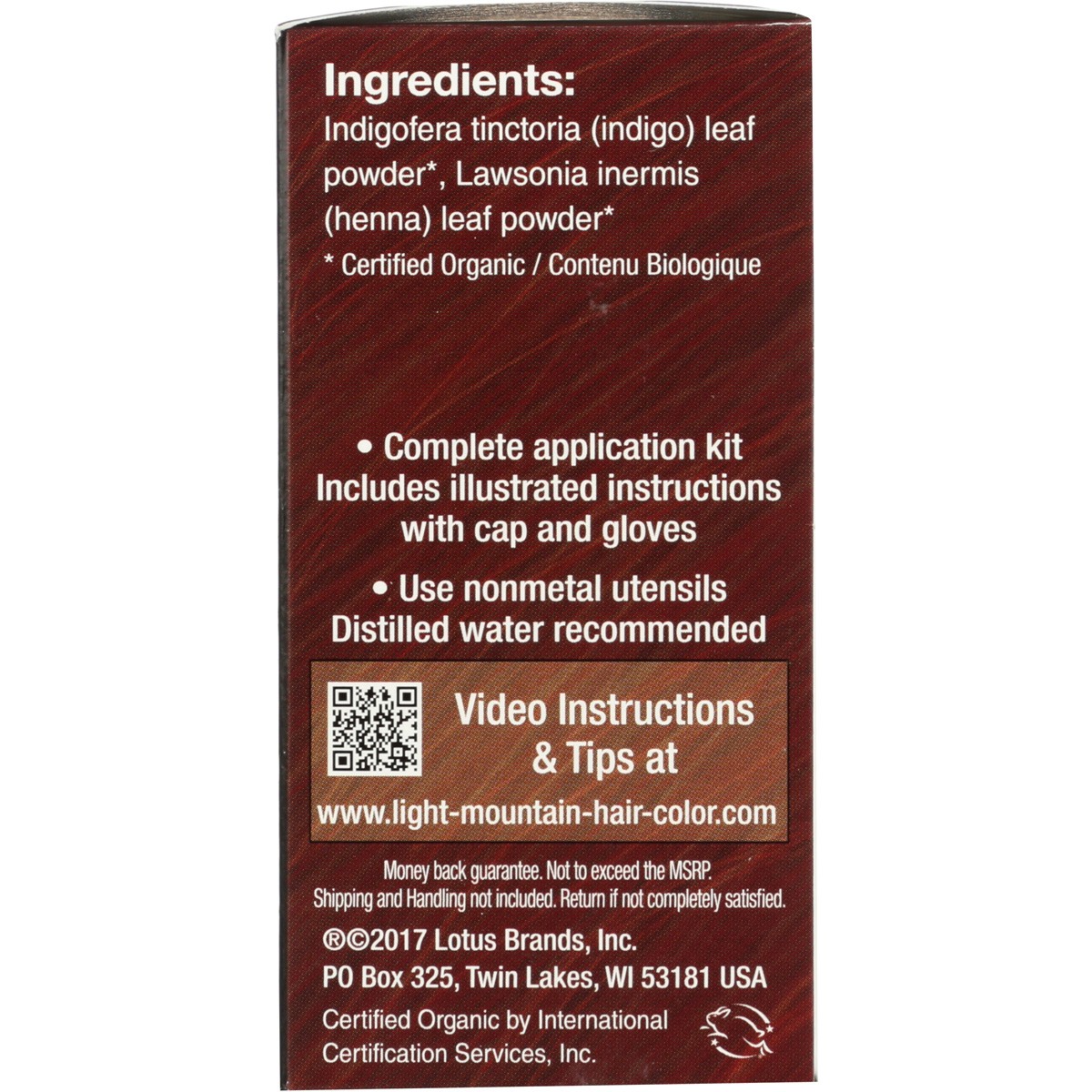 Light Mountain Natural Hair Color & Conditioner Burgundy 1 Pack