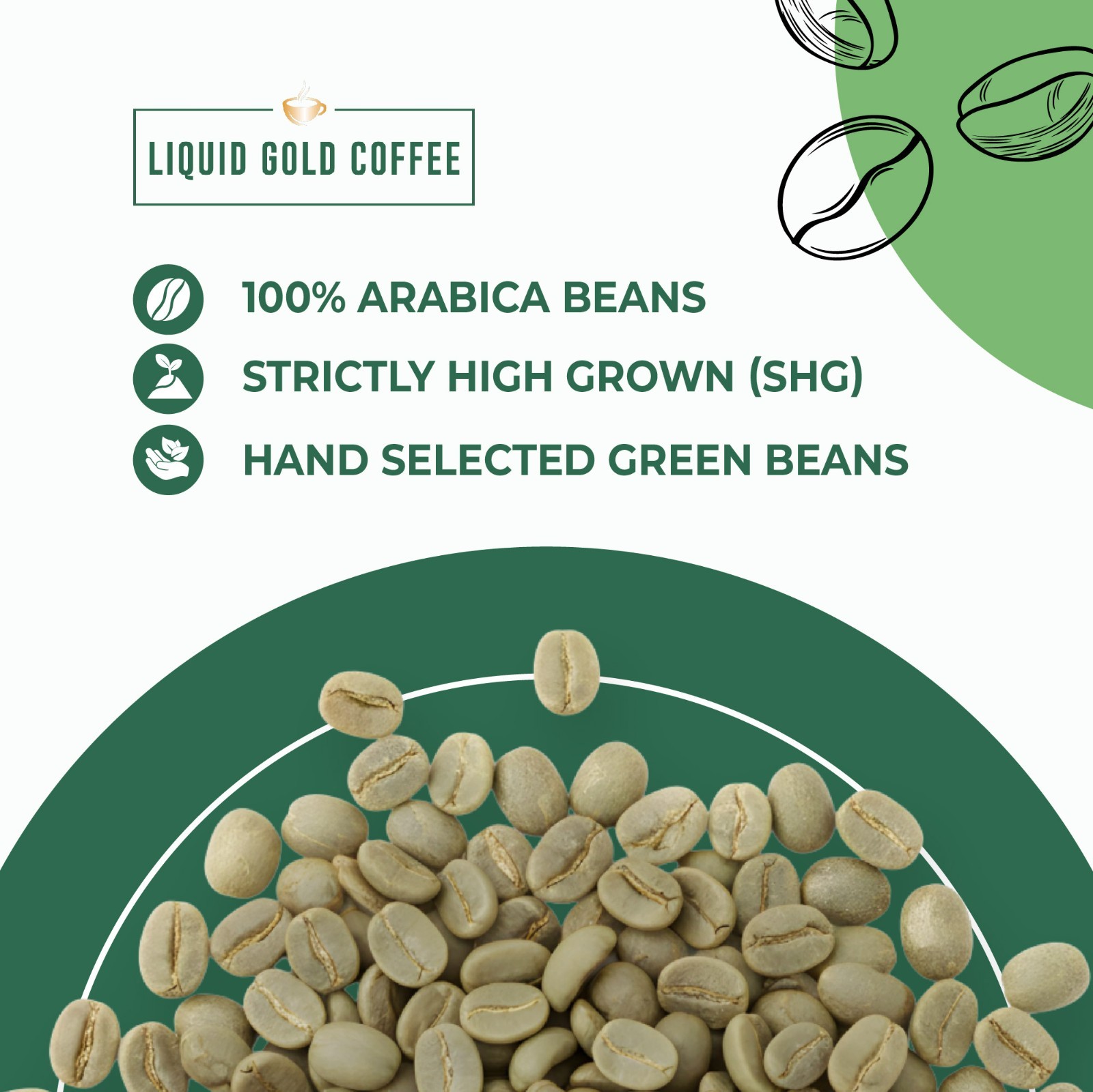 Honduras Unroasted Green Coffee Beans, Natural, COMSA Farm, 100% Arabic