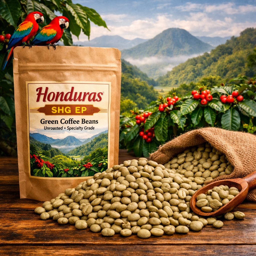 Honduran Green Coffee Beans – SHG EP – Premium Unroasted – Sweet & Balanced