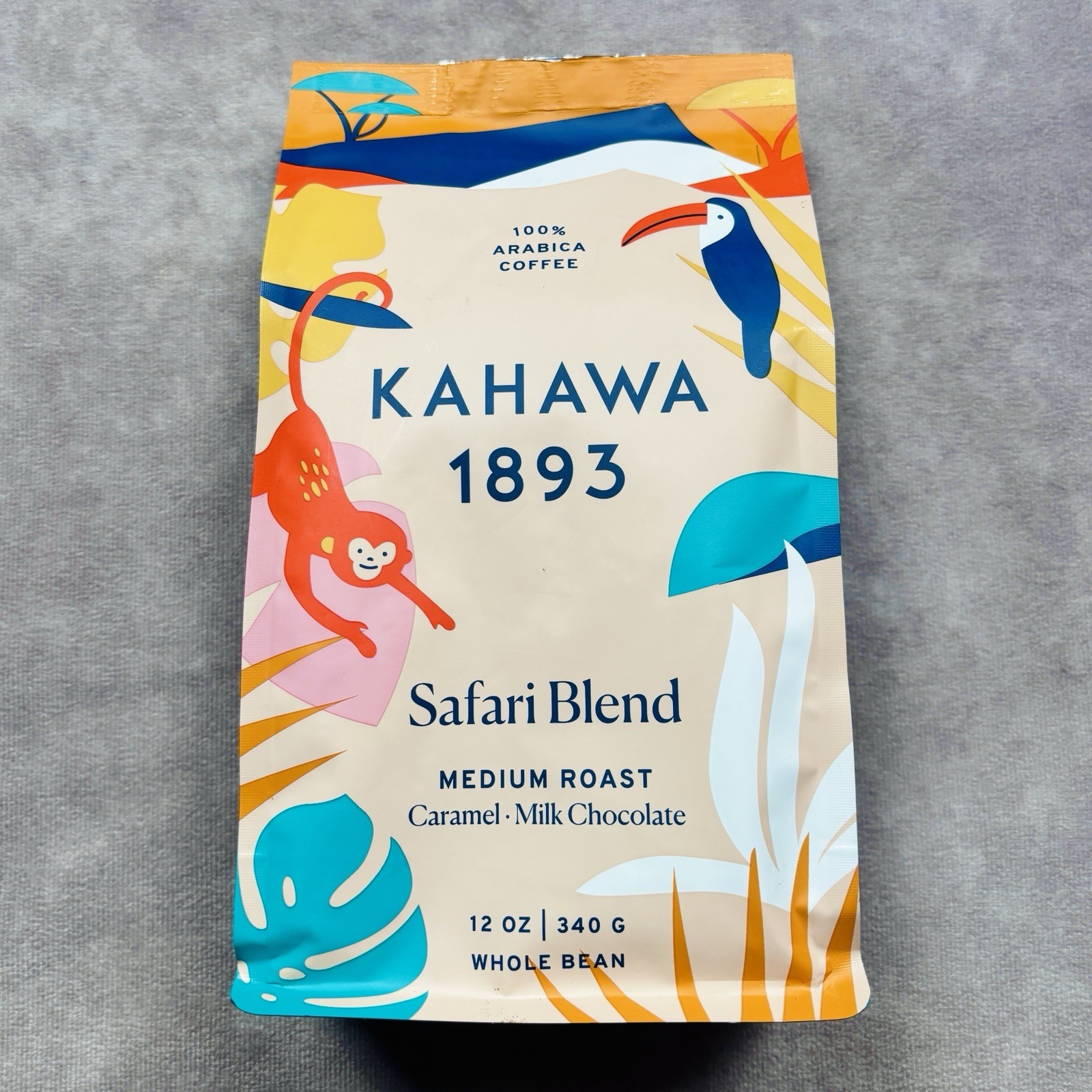 Trader Joe’s Kahawa 1893 Safari Blend Whole Bean Coffee 12 oz Medium Roast