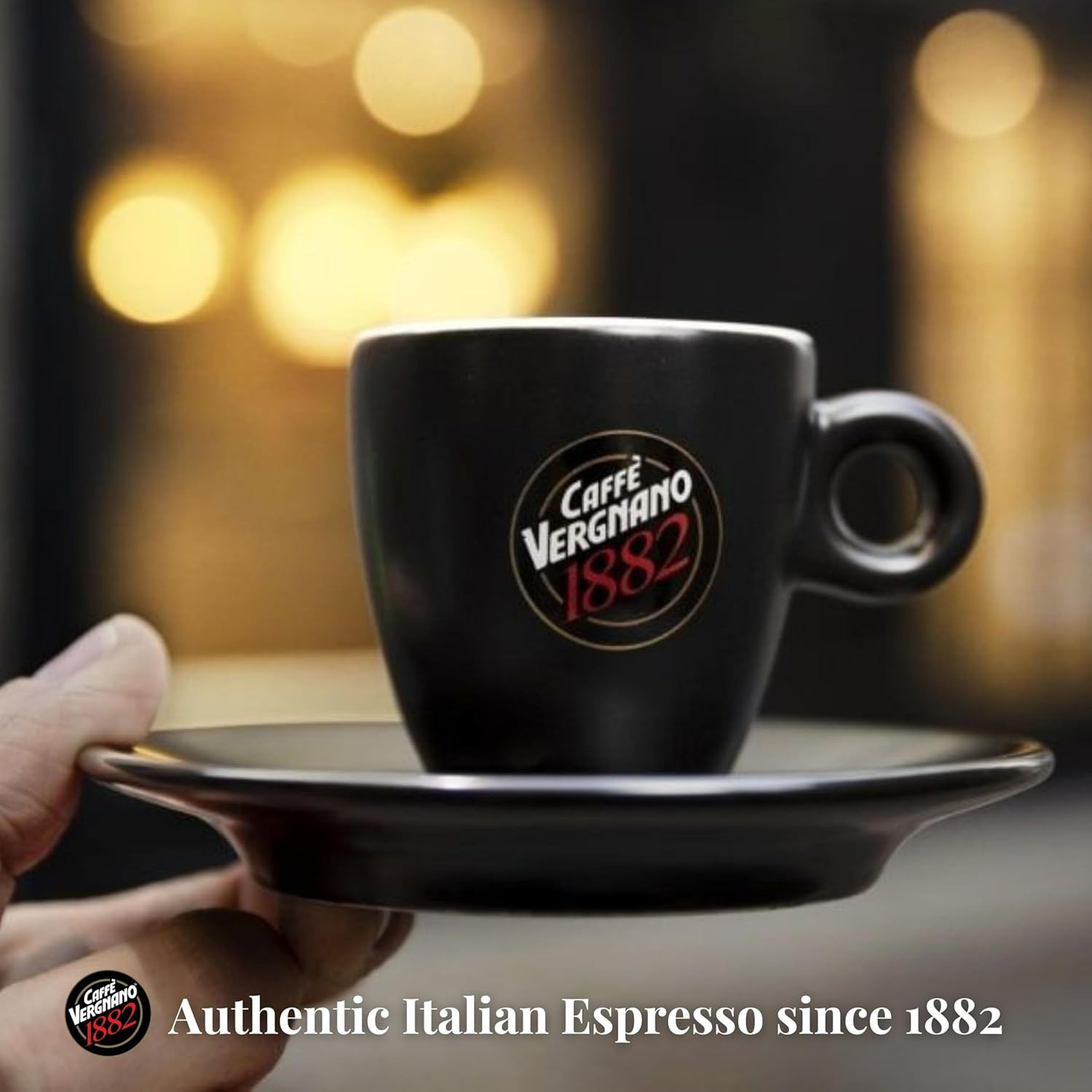 Caffe Vergnano 1882 Whole Bean Arabica Espresso 2.2 lbs – 2 Pack