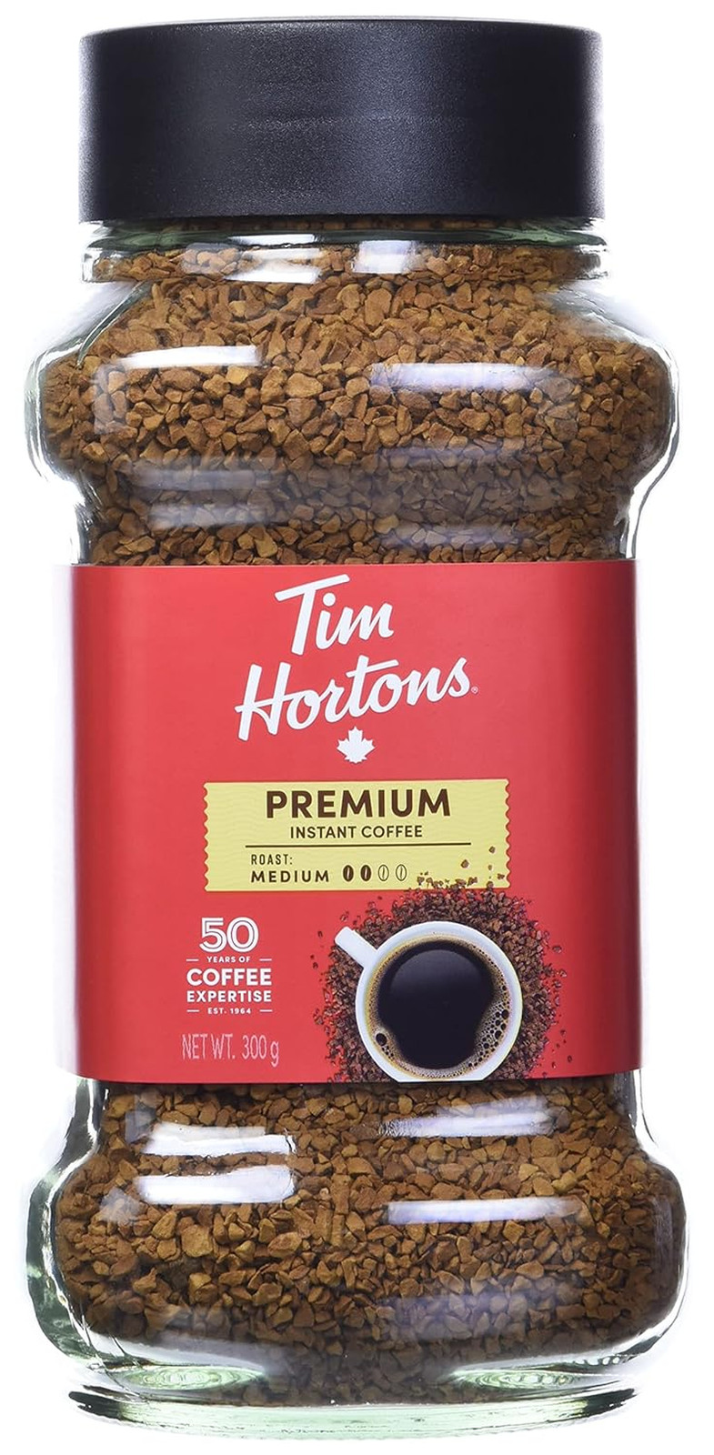 Medium Roast Instant Coffee, 100% Colombian, 300G Jar