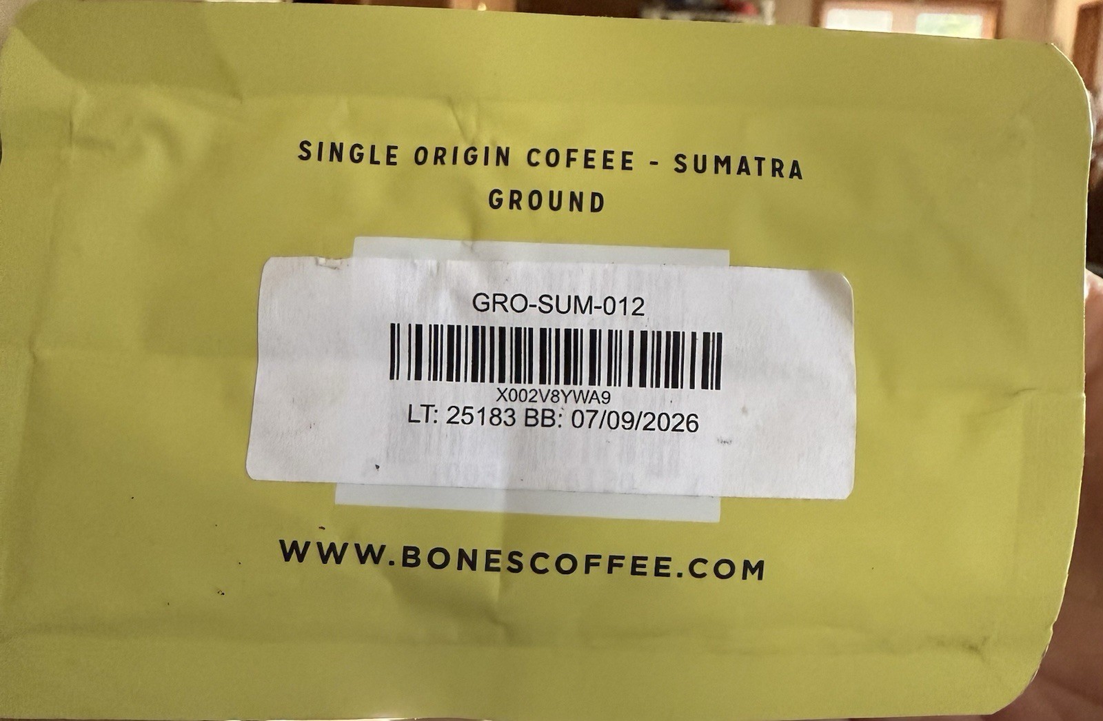 Sumatra Single-Origin, Dark Chocolate, Smoky Earthy Notes, Whole Coffee Beans…