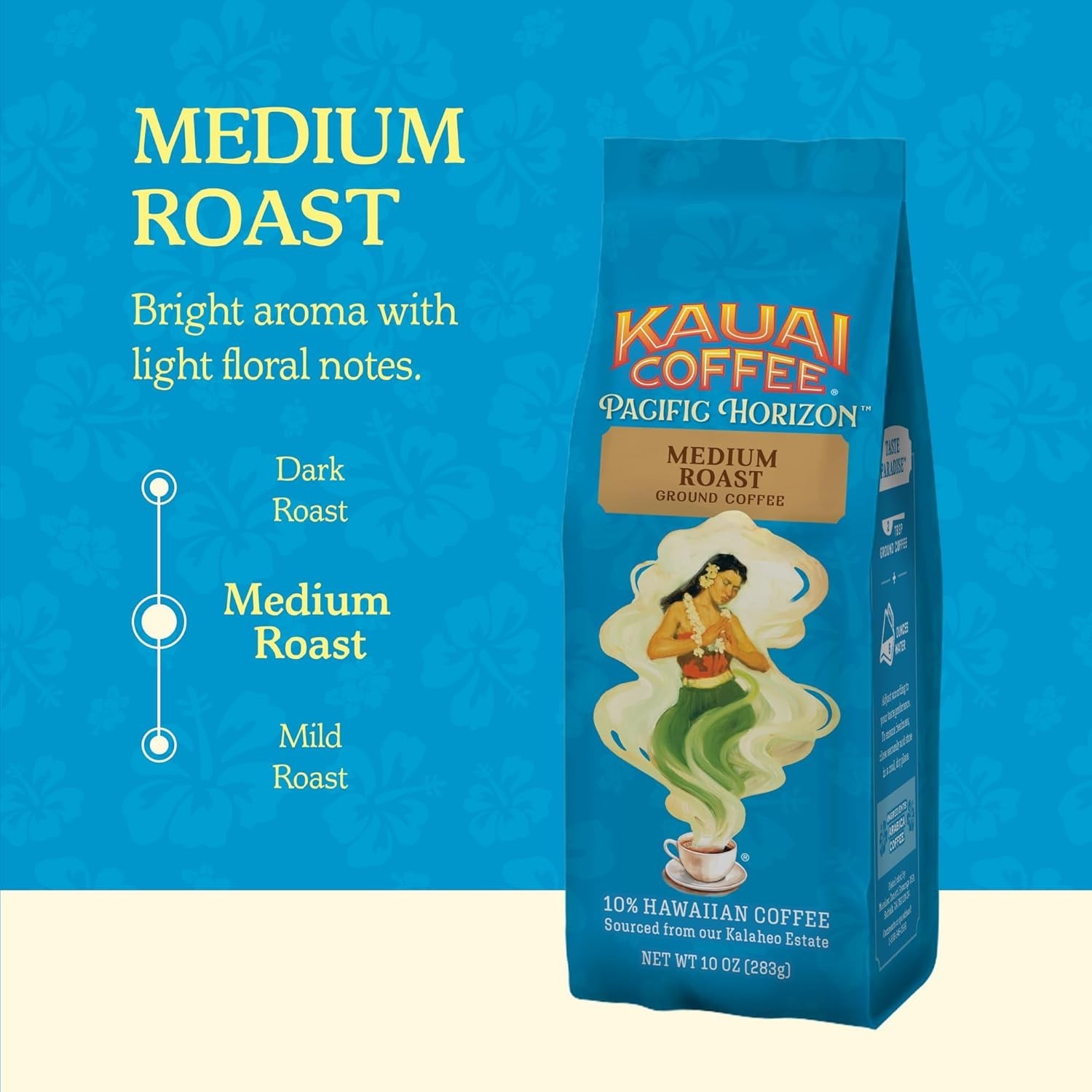 10oz Koloa Estate Medium Roast – Hawaiian Ground Coffee with Bold Flavor