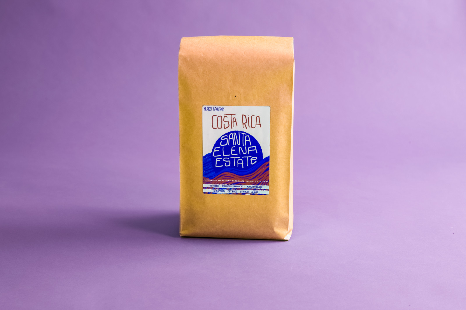 Perks! Costa Rica “Santa Elena Estate” Light Roast Whole Bean Coffee – 5lb Bag