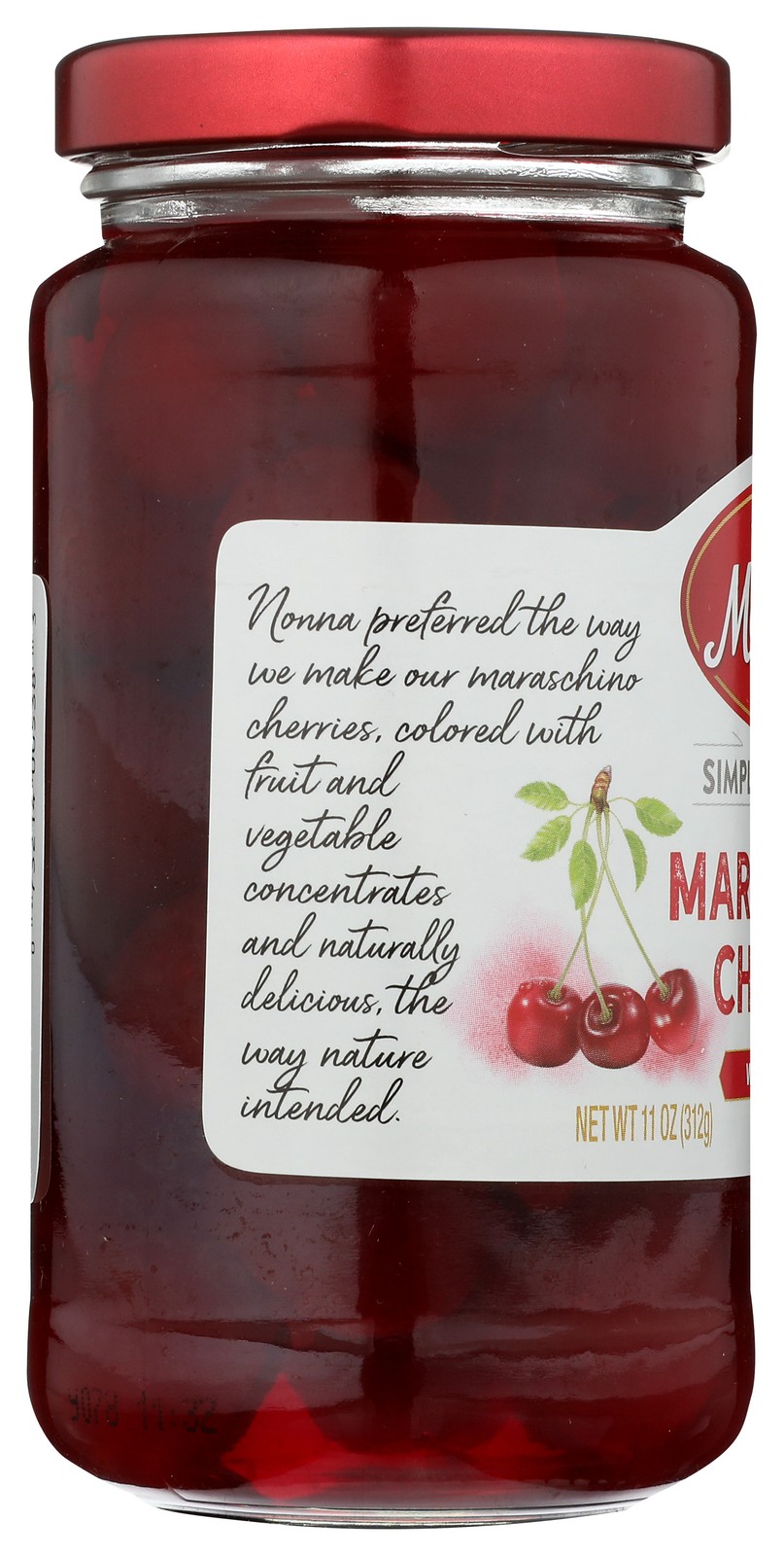Maraschino Cherries With Stems By Mezzetta 11 Oz Juice 6 Pack