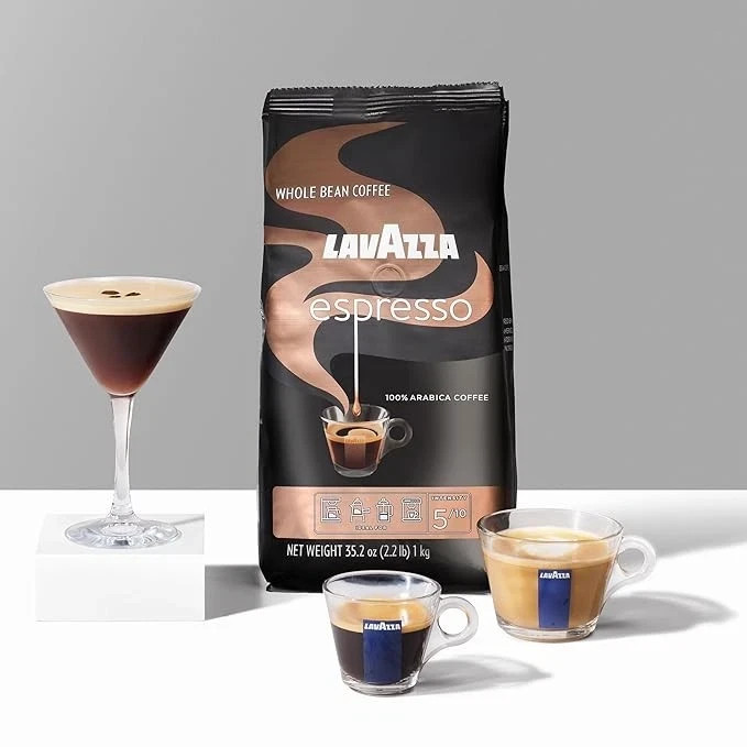 Lavazza Espresso Whole Bean Coffee Medium Roast 100% Arabica 2.2 lb Bag 1 Pack