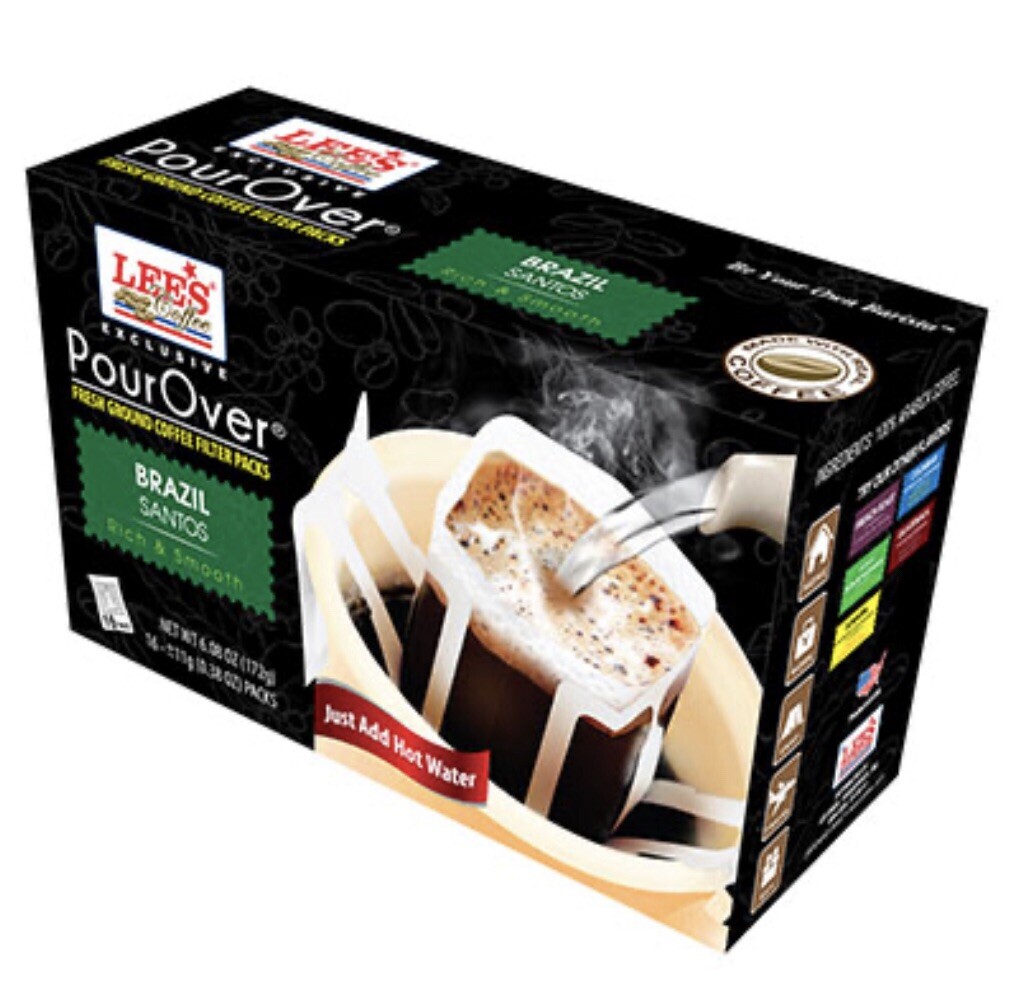 Lee’s Vietnamese Coffee PourOver Brazil Santos – 16 Pack / Box