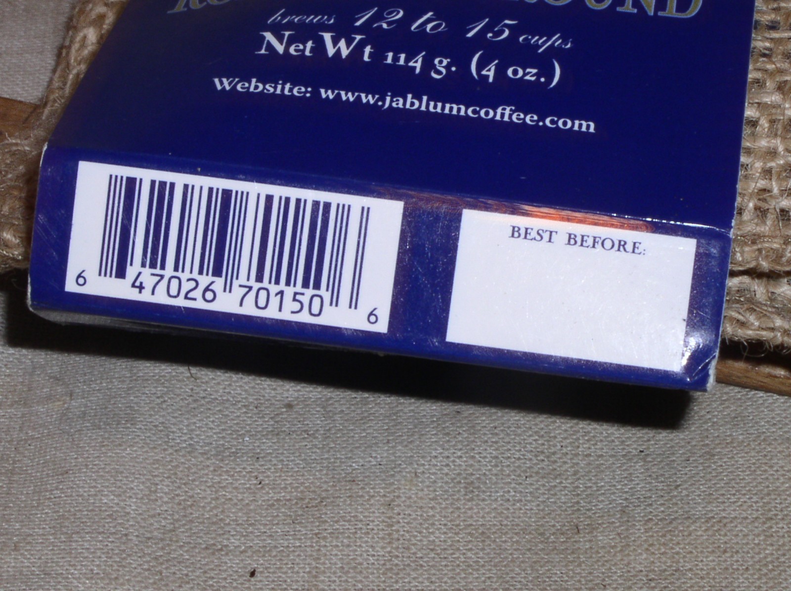 SEALED 4 OZ BLUE MOUNTAIN CLASSIC JABLUM 100% JAMAICA ROASTED GROUND COFFEE