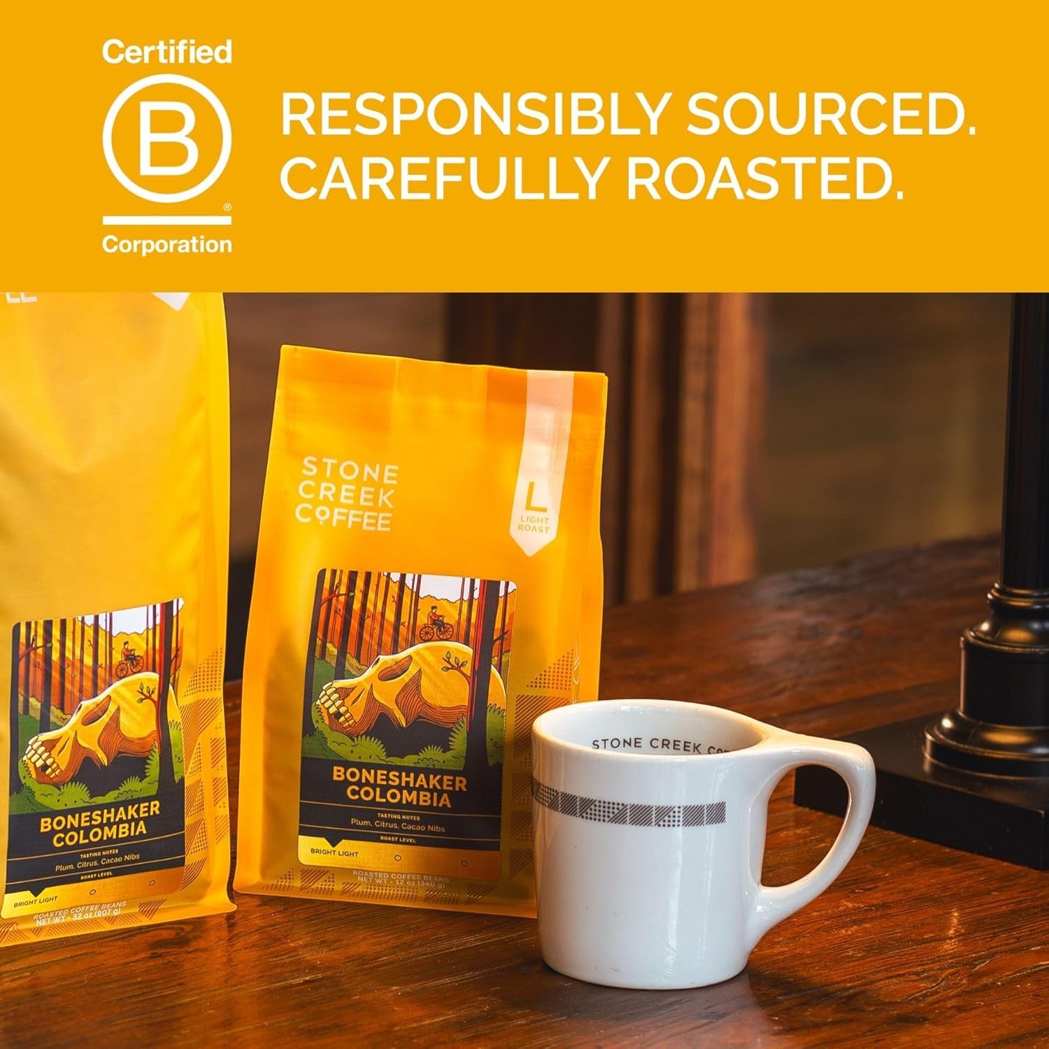 Stone Creek Coffee Light Roast Whole Bean Coffee – 2 LB Pack of 1
