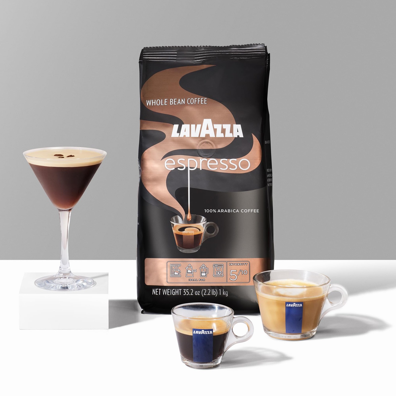 Lavazza Espresso Whole Bean Coffee, Medium Roast, 35.2 Ounce