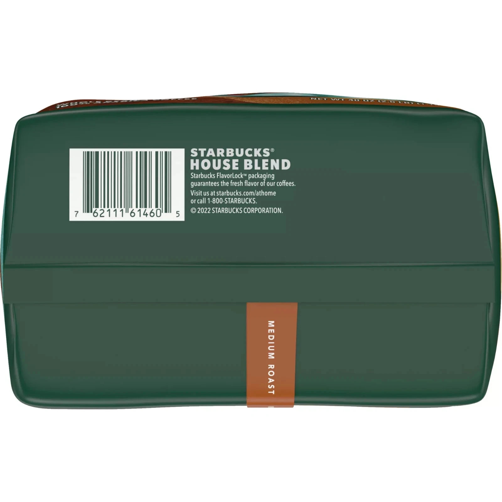 2 Packs Starbucks House Blend Medium Roast Whole Bean Coffee 40 oz Each = 80 oz